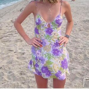 Sky to Moon Floral dress S